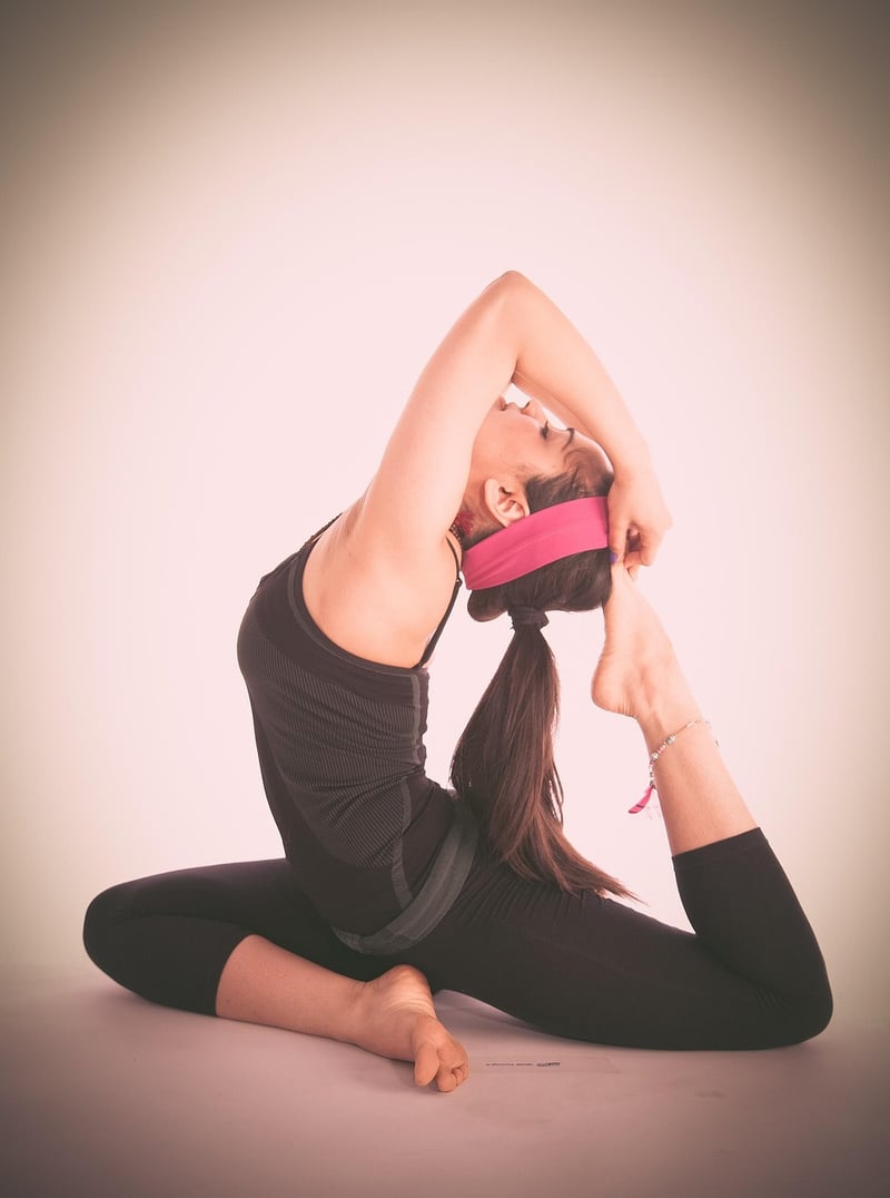 Woman doing yoga for core strength and flexibility